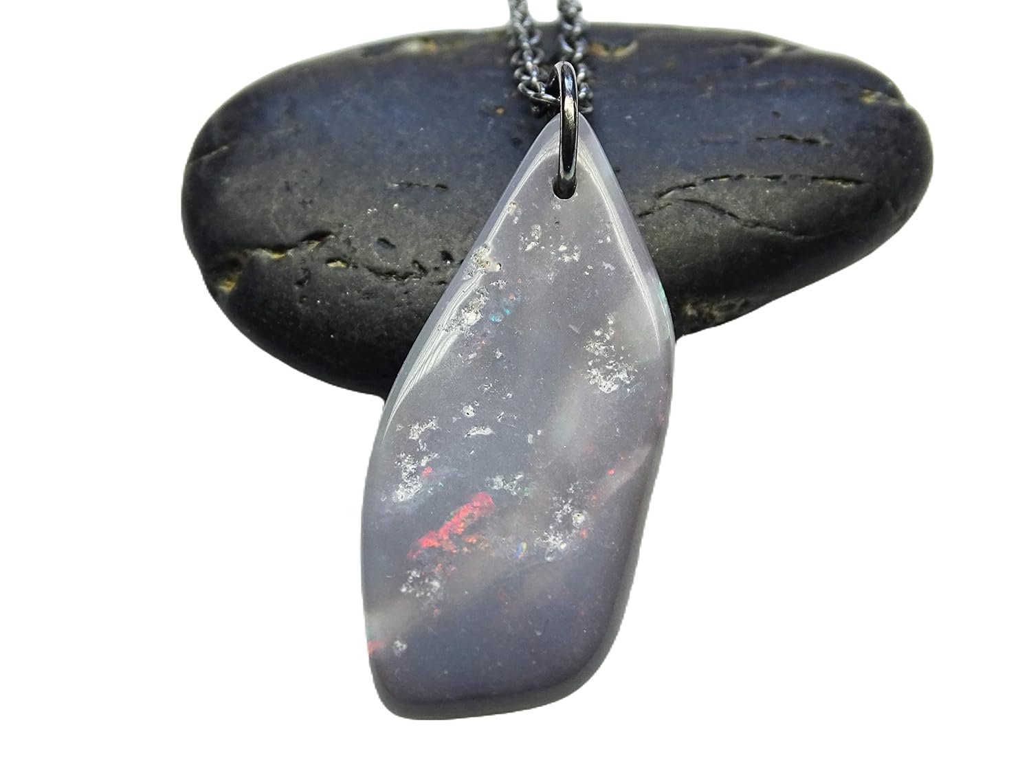 Amazon.com: opal pendant silver, opal 