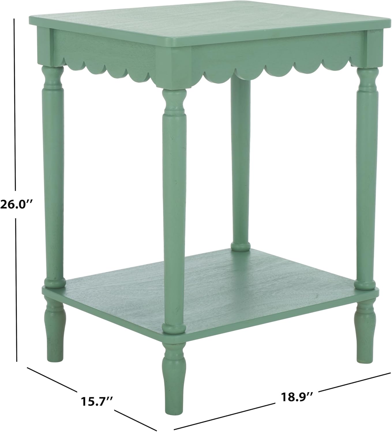 SAFAVIEH Home Collection Haven Sage Green Accent Table