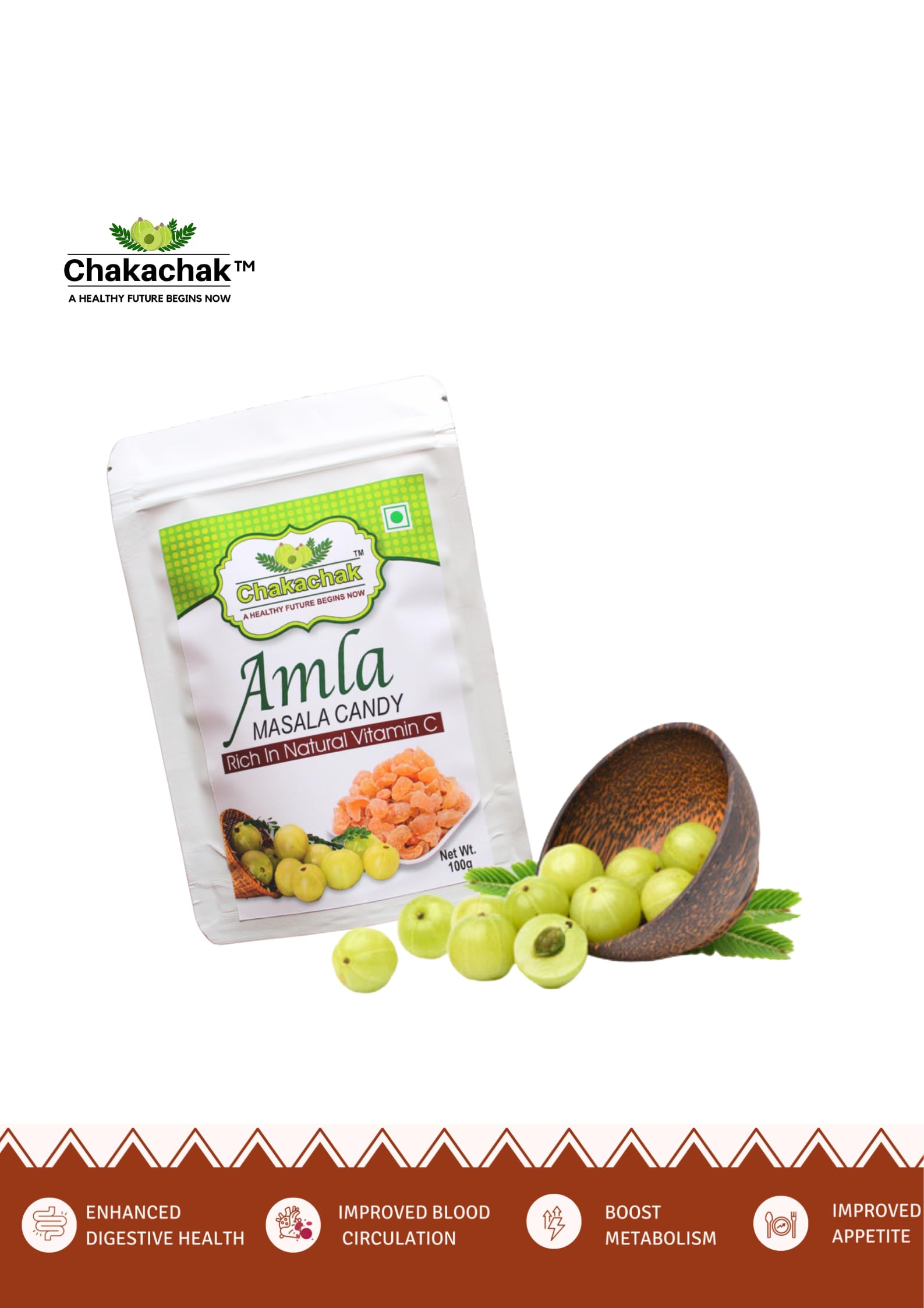 Chakachak Amla masla Candy 100 gm | Sweet | Handmade with love | No added preservative | Immunity booster | Rich in Vitamin C