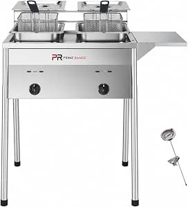 Dual-Tank Outdoor Propane Deep Fryer
