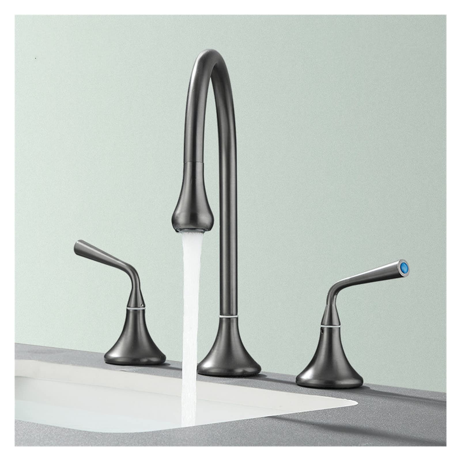 Robinet de lavabo rotation eau chaude et froide en laiton