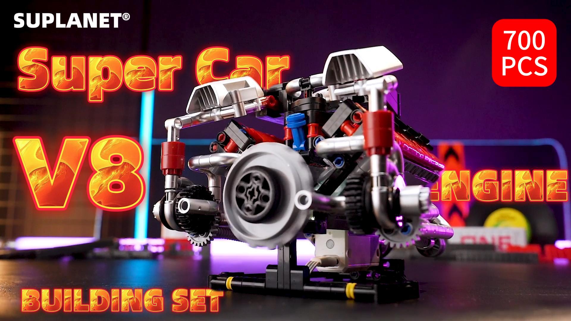 Amazon.com: Suplanet V8 Engine Model Kit That Works with LED Light
