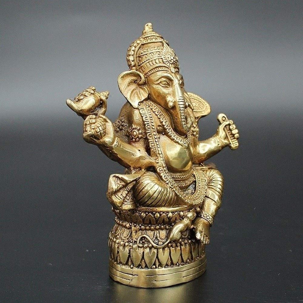 Posąg Buddy, figurka do medytacji, 12cm miedziana rzeźba słonia, dekoracje do domowego ogrodu ozdoby rzemiosło