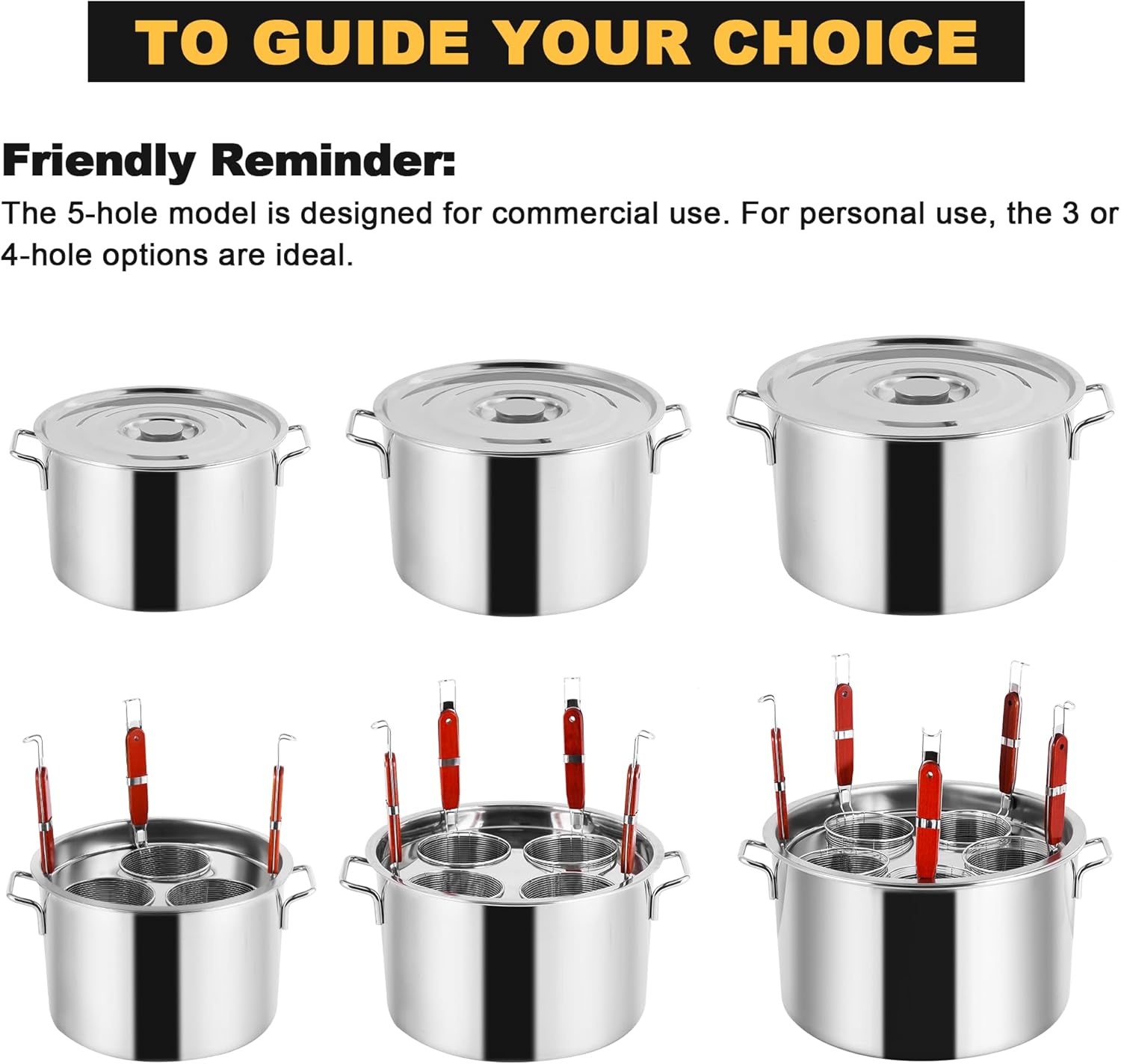 YJINGRUI Commercial Pasta Pot, 28.5 Quart, Stainless Steel Pasta Cooker with Insert Strainer Colander for Home Kitchen Restaurant, 4 Holes