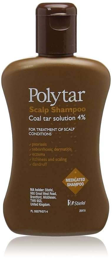 Liquid Concentrated Antiseptic Tar Medicated Scalp Cleanser Polytar Shampoo 150 &hellip;