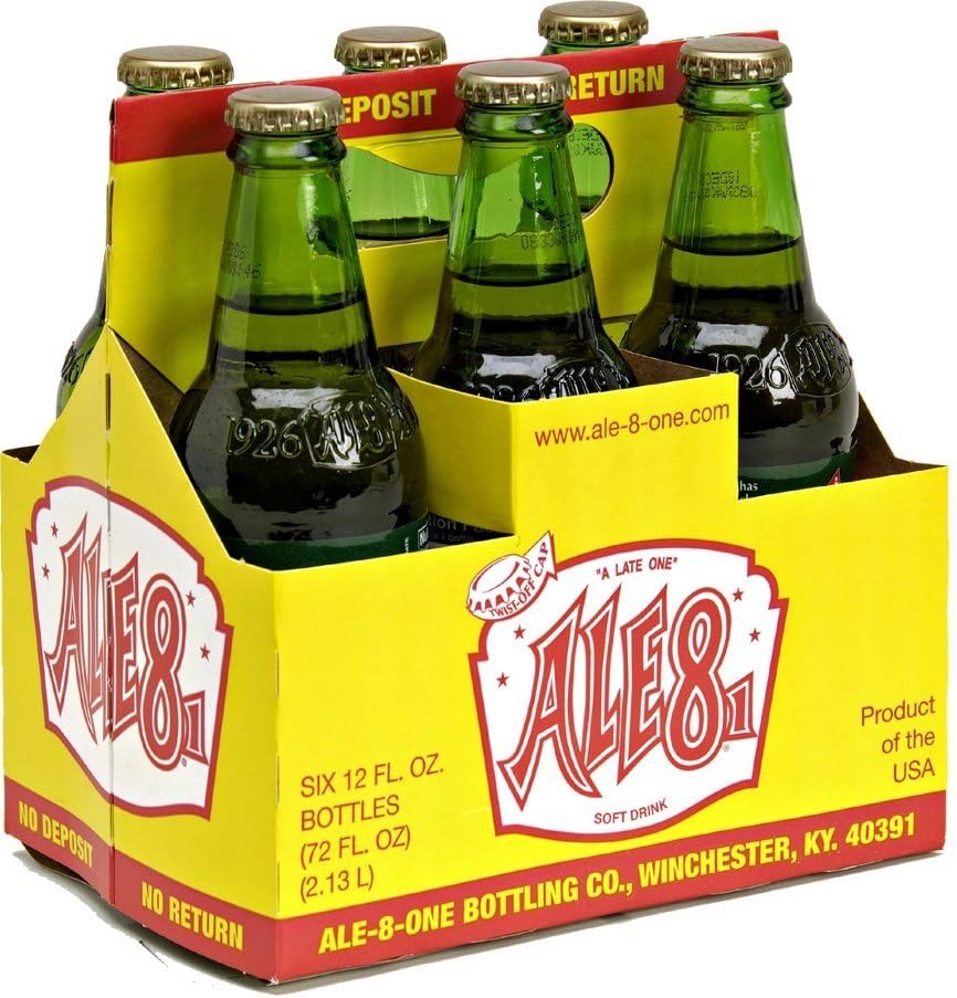 Ale 8 One Soft Drink, 12 Ounce (6 Glass Bottles)