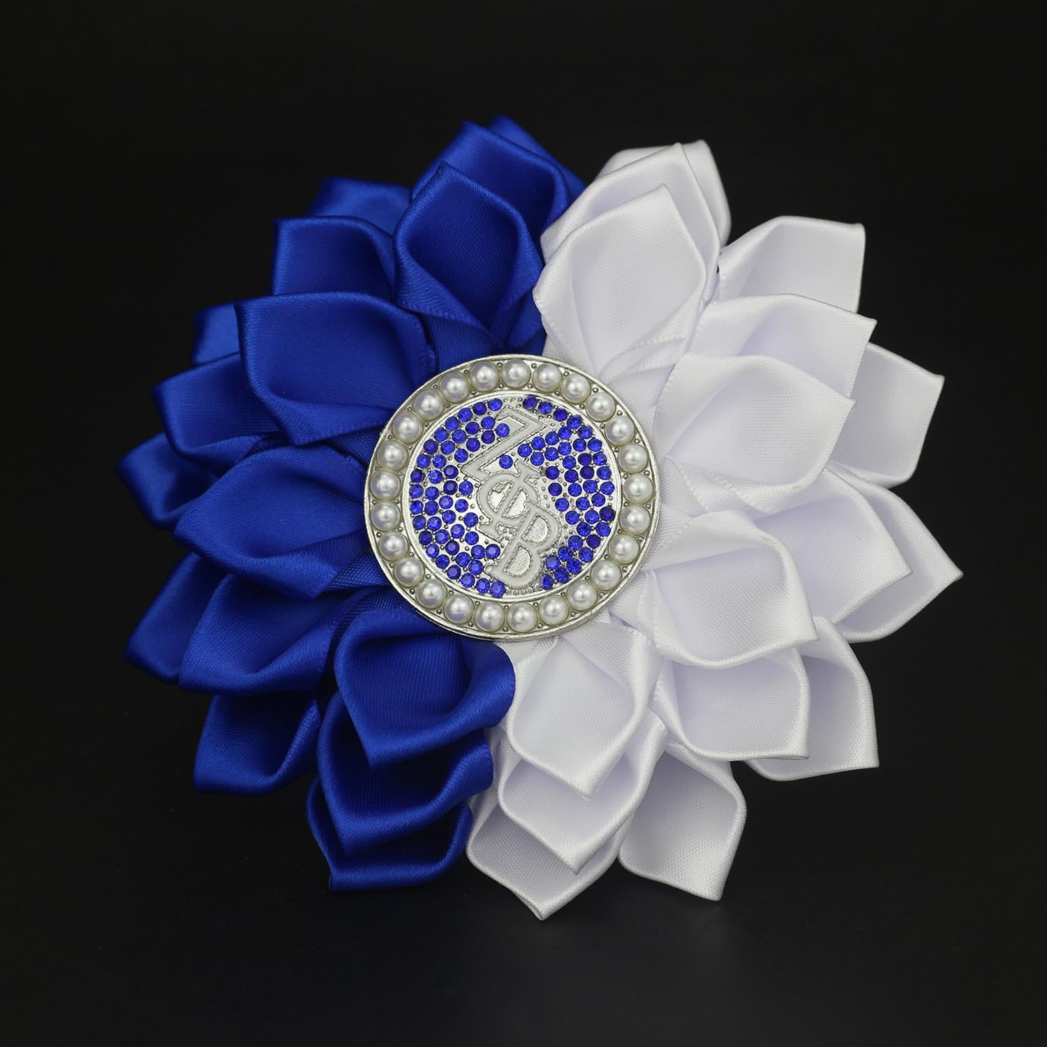 Greek Sorority Gift for Women Soror Rhinestone ZPB Brooch Pin 1920 ZPB Gift Sisterhood Jewelry for Finer Women (Satin 5.5" Sorority Corsage) - Image 7