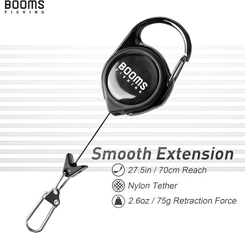 Miniatura 5 de Booms Fishing TK1U - Juego de 4 herramientas de pesca, alicates de pesca de punta de aguja, pinza de labios de pescado, tijeras de pesca con