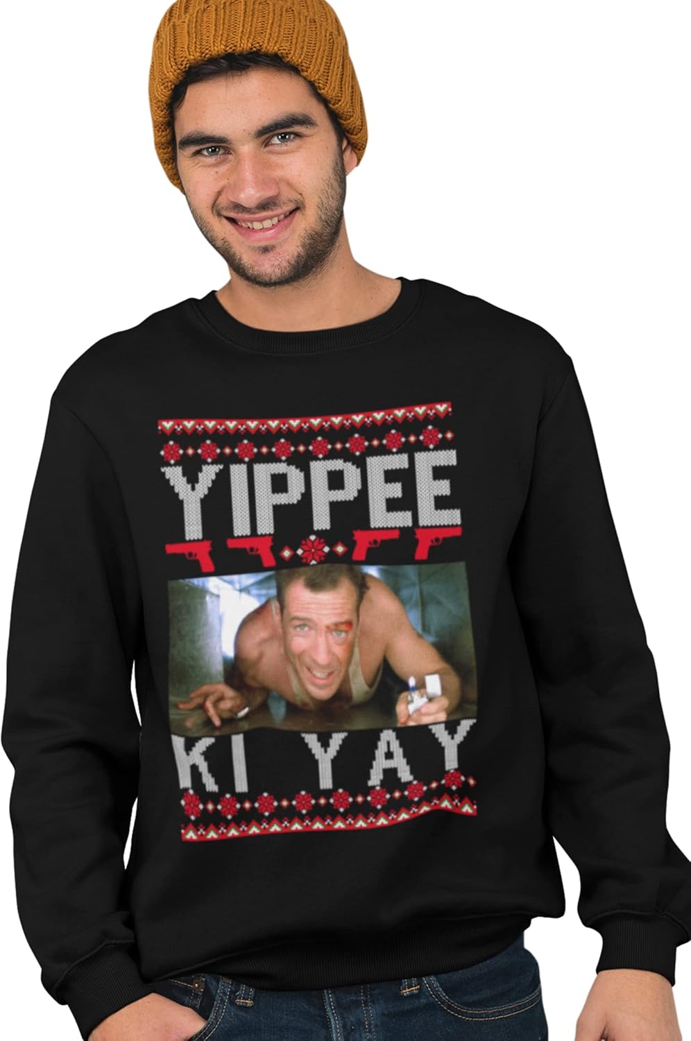 Yippee Ki Yay Nakatomi Plaza Funny Sweatshirt Ugly Christmas Jumper