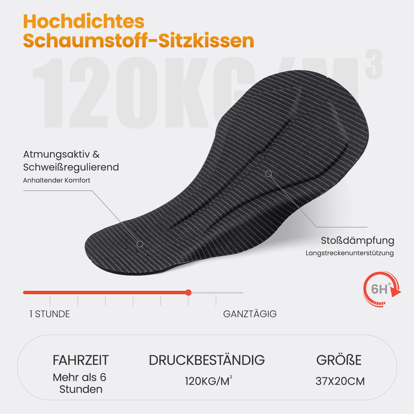 Santic Pantalones cortos de ciclismo para hombre, acolchados, con acolchado
