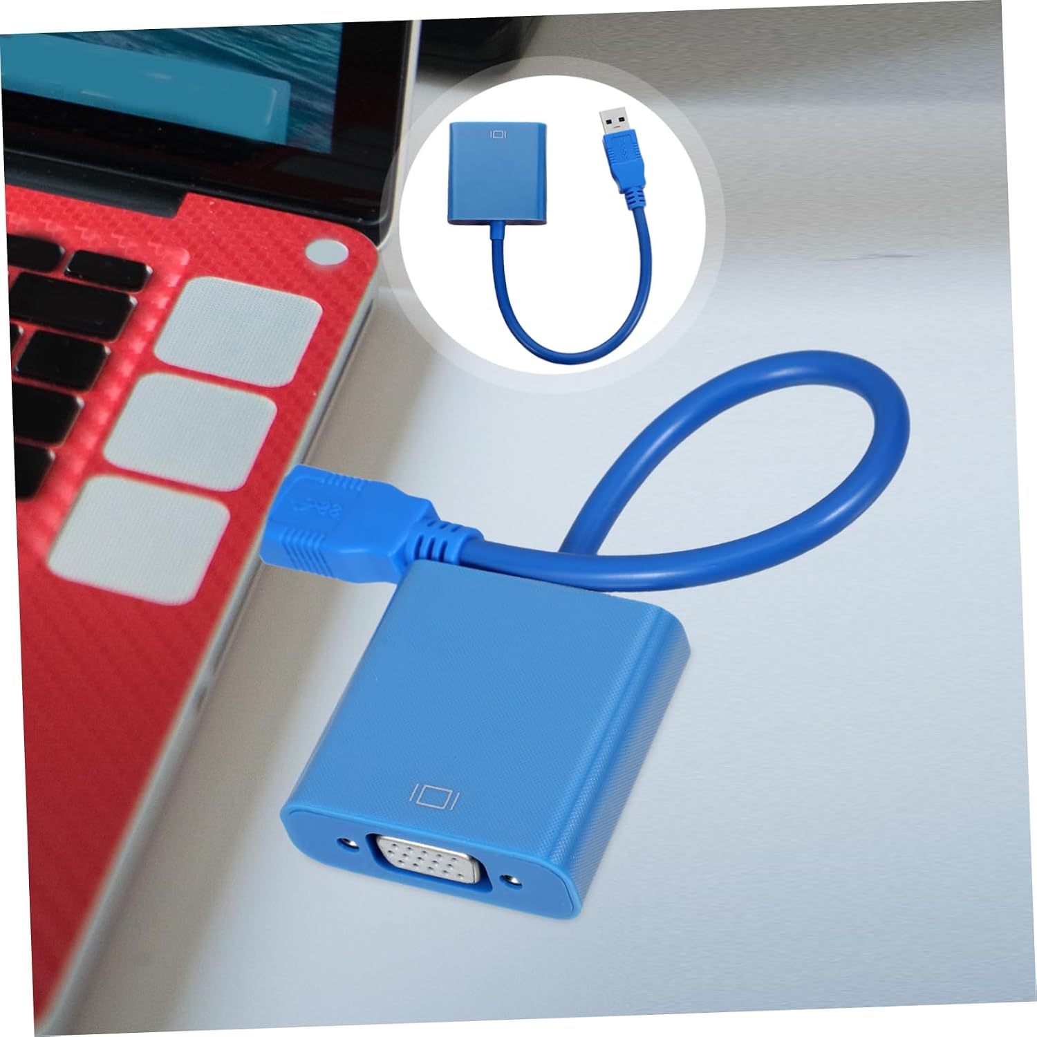 USB to Adapter Cable for External Display Supports Dual Monitors Compatible Easy and Play Setup No External Power Required