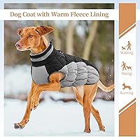 Vista 4 de Chaqueta de invierno para perro, abrigo impermeable y reflectante, resistente al viento, ropa cálida para mascotas, cómoda ropa de forro polar