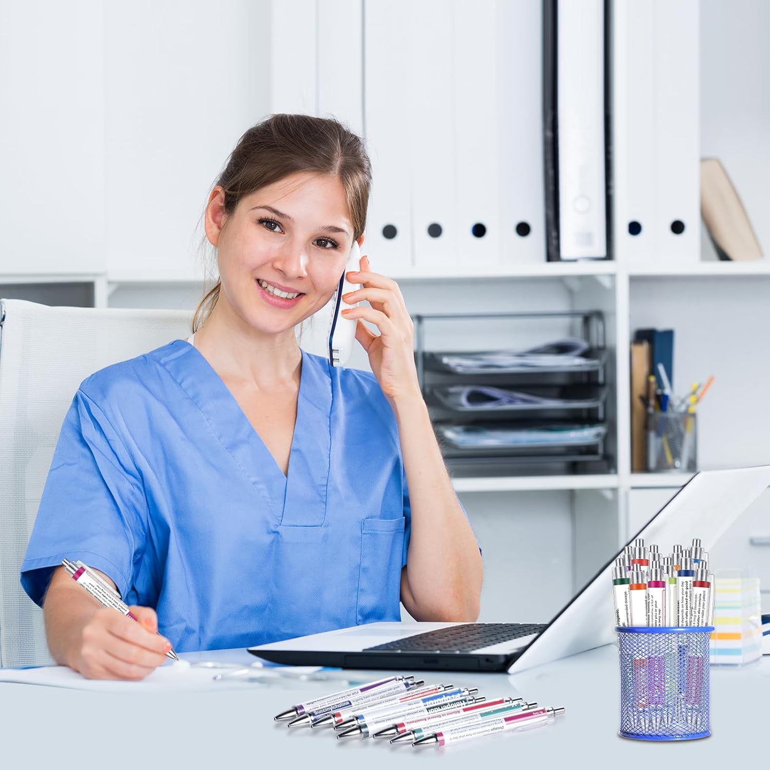 24 Pcs Pharmacy Pens Gifts for Nurse Pharmacist, Funny Drug Retractable Ballpoint Pens, Nurses Week Gifts Bulk, Nurse Medical Pens Pharmacy Tech Technician Graduation Gift Accessories for Women Men - Image 6