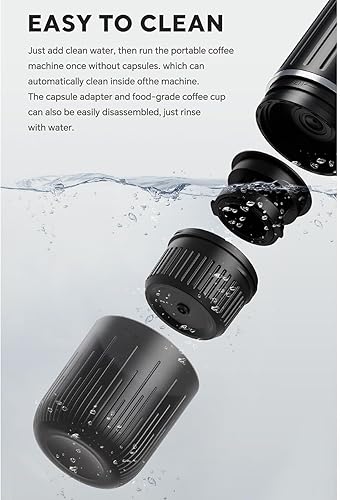 Miniatura 3 de Máquina de café portátil, 8.5 fl oz de calefacción eléctrica de viaje, cafetera de viaje para cocina, electrodomésticos de viaje con bolsa de