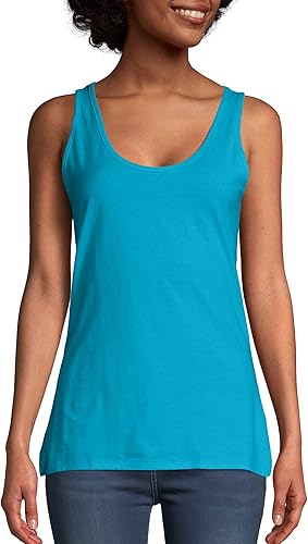 Hanes Women's Scoop Neck Tank Top, Process Blue, XX-Large