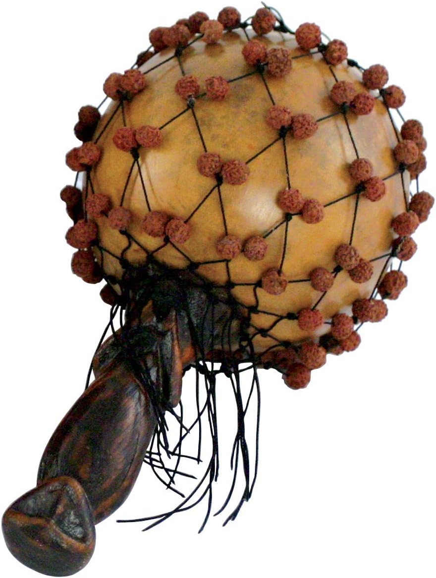 Jive Maraca Wooden Seed Maraca Shaker With Sacred Beads Musical Percussion Instrument For Adults Large Size