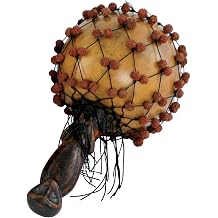 Jive Maraca Wooden Seed Maraca Shaker With Sacred Beads Musical Percussion Instrument For Adults Large Size