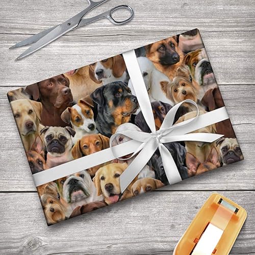 Miniatura 6 de GRAPHICS & MORE Rollos de papel de regalo con diseño de perro salchicha perro salchicha y caniche