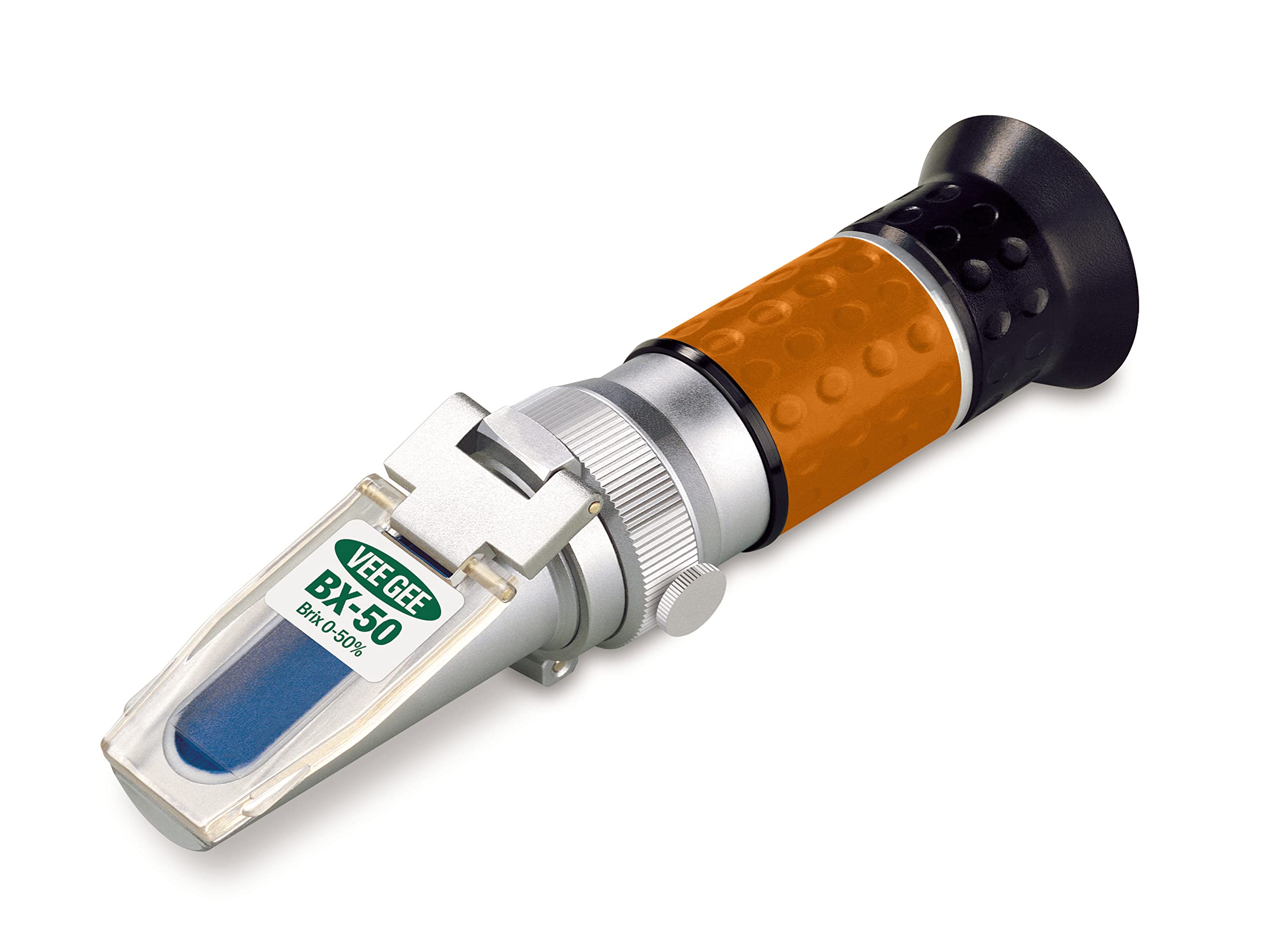 Vee Gee Scientific BX-50 Handheld Refractometer, with Brix Scale, 0-50%, +/-0.5% Accuracy, 0.50% Resolution