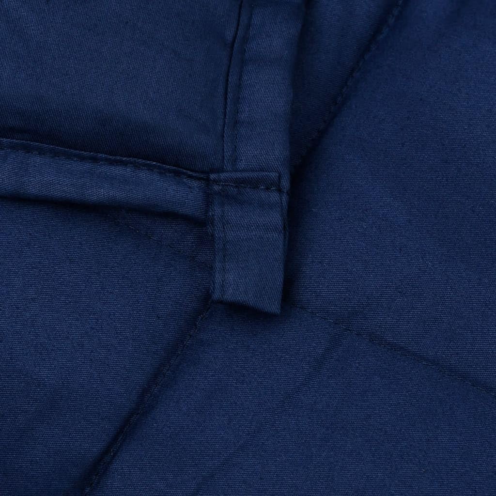 Coperta Ponderata Blu 220x240 cm 11 kg Tessuto,Coperte da Letto,Coperta Ponderata,Coperta ponderata Benessere Antistress-3154808