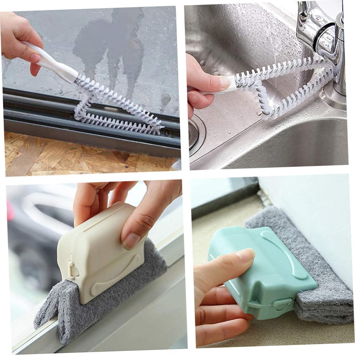8pcs Cleaning Brush Kit for Door Seams and Blinds, Plastic image 4