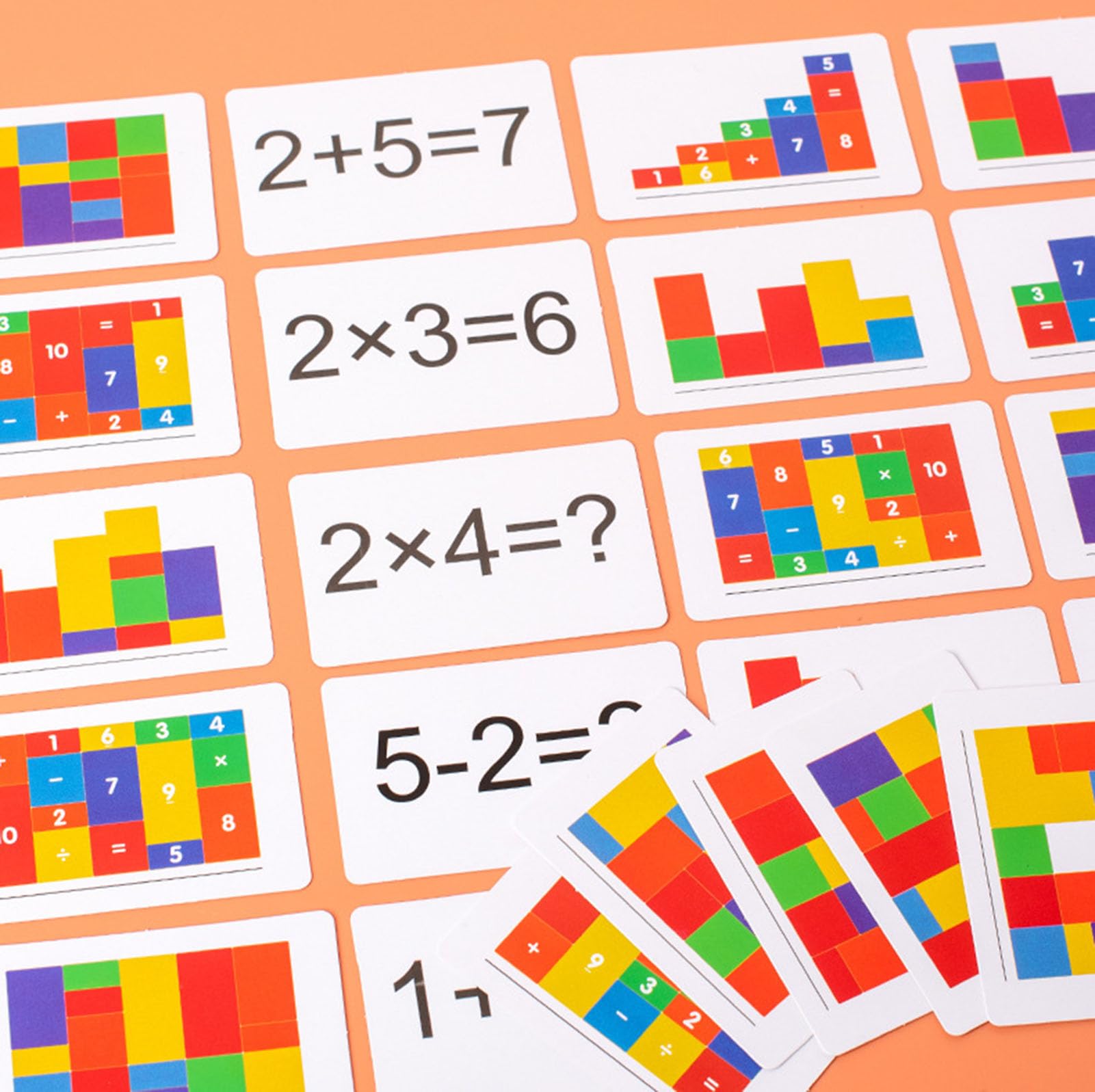 Juego de manipulativos matemáticos, Bloques apilables de números y Aros de conteo
