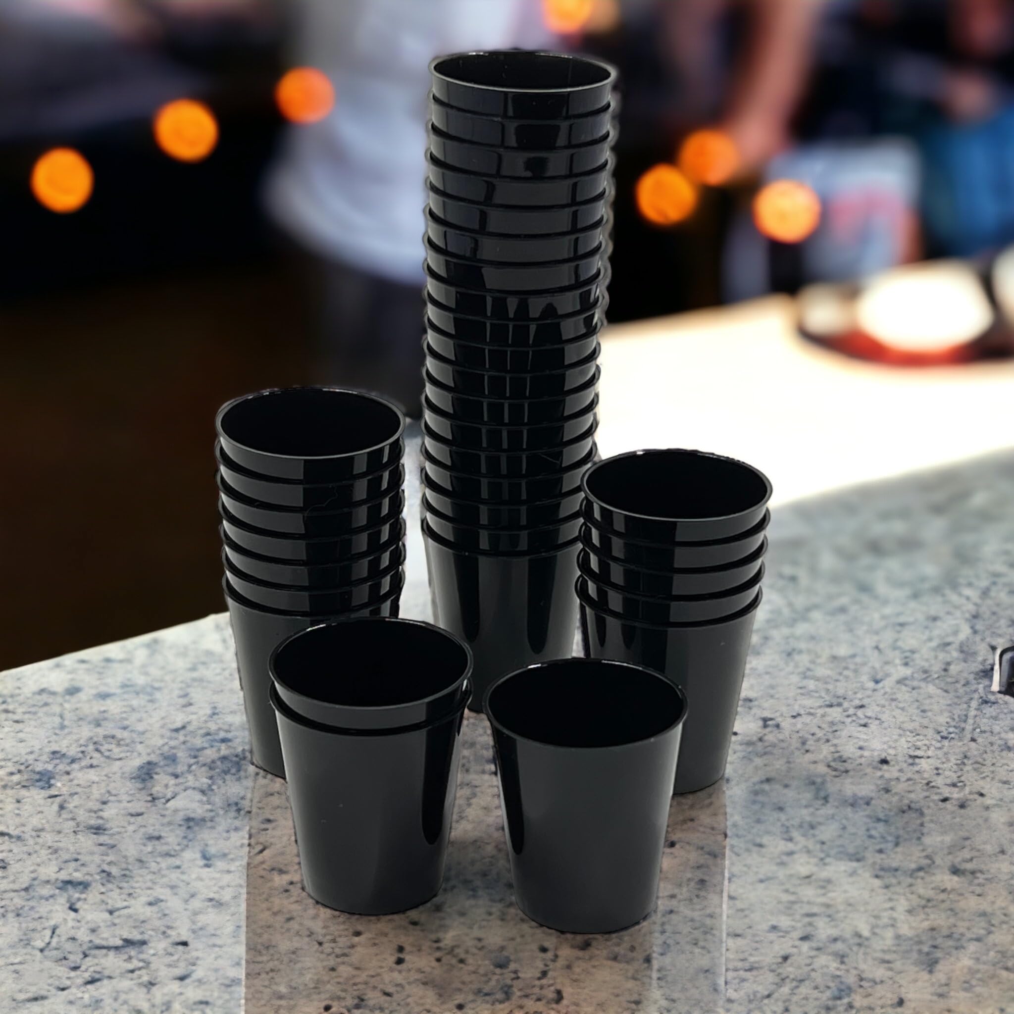 Bicchieri Festa Confezione 50 Pezzi Bicchieri Da Shot Zuvo Plastica - Confezione Da 50 Pezzi, 30 Ml, Trasparenti, Per Feste E Pub Bicchieri Jager Bomb Feste Pub