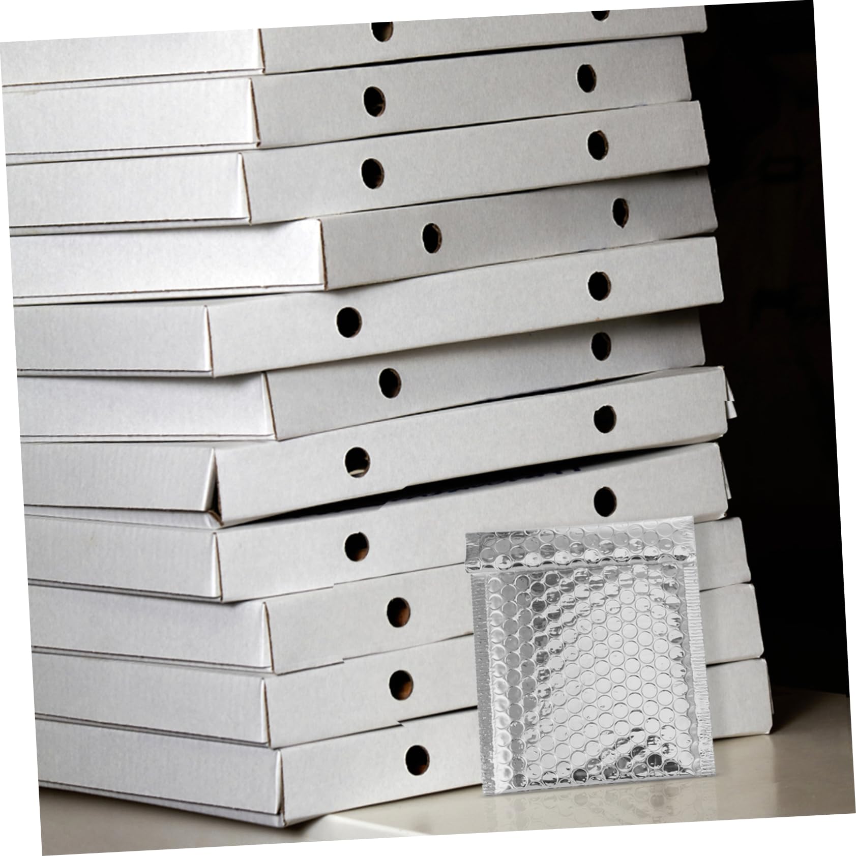 Mikikit 100pezzi Buste Imbottite Con Bolle d Aria Autoadesive Sacchetti Spedizione Resistenti e Leggeri Per Gioielli e Piccoli Accessori