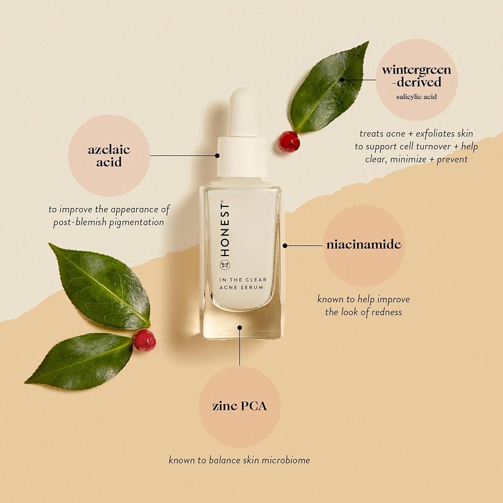 Amazon.com : Honest Beauty In The Clear Lightweight Acne Serum for