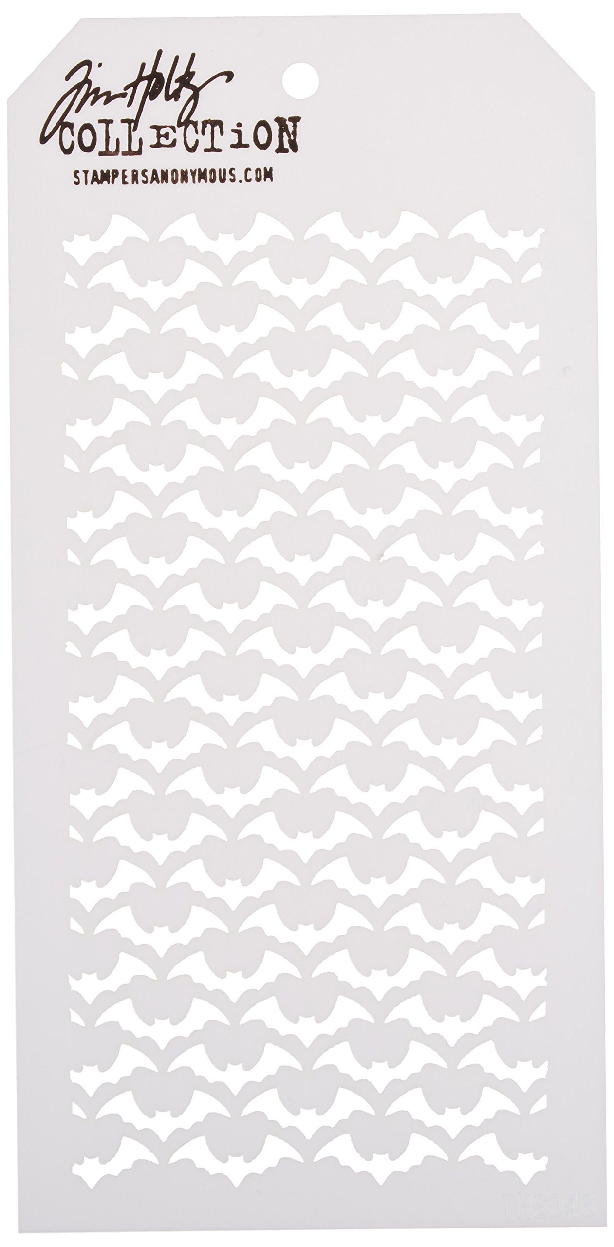 Tim Holtz Layered Stencil 4.125x8.5-Batground