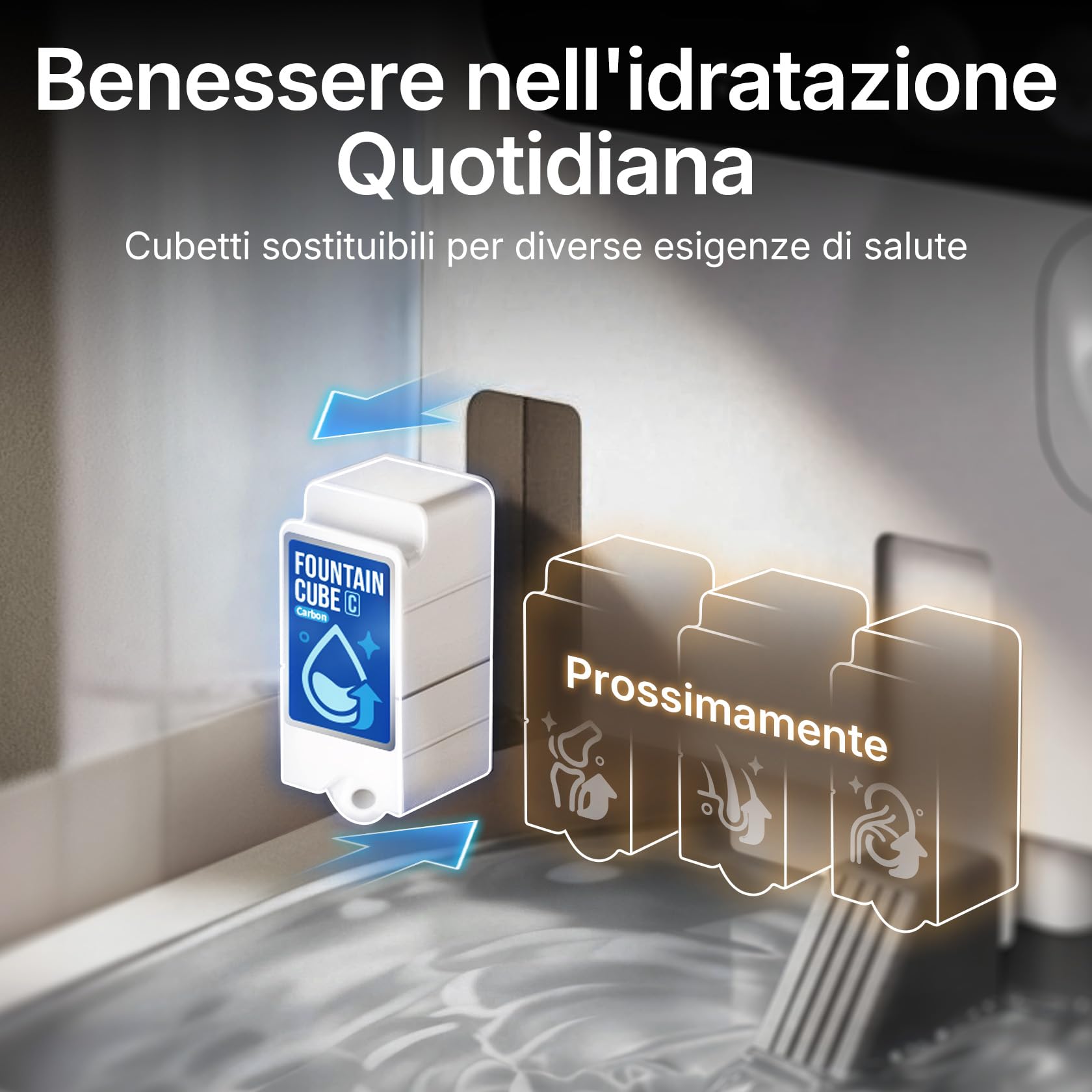 PETKIT EVERSWEET ULTRA Fontanella Intelligente per Gatti 5L, Riconoscimento AI, Controllo App, Ultra Silenziosa 26dB, Separazione Acqua Pulita/Sporca, Vassoio Acciaio Inox, Lavabile in Lavastoviglie
