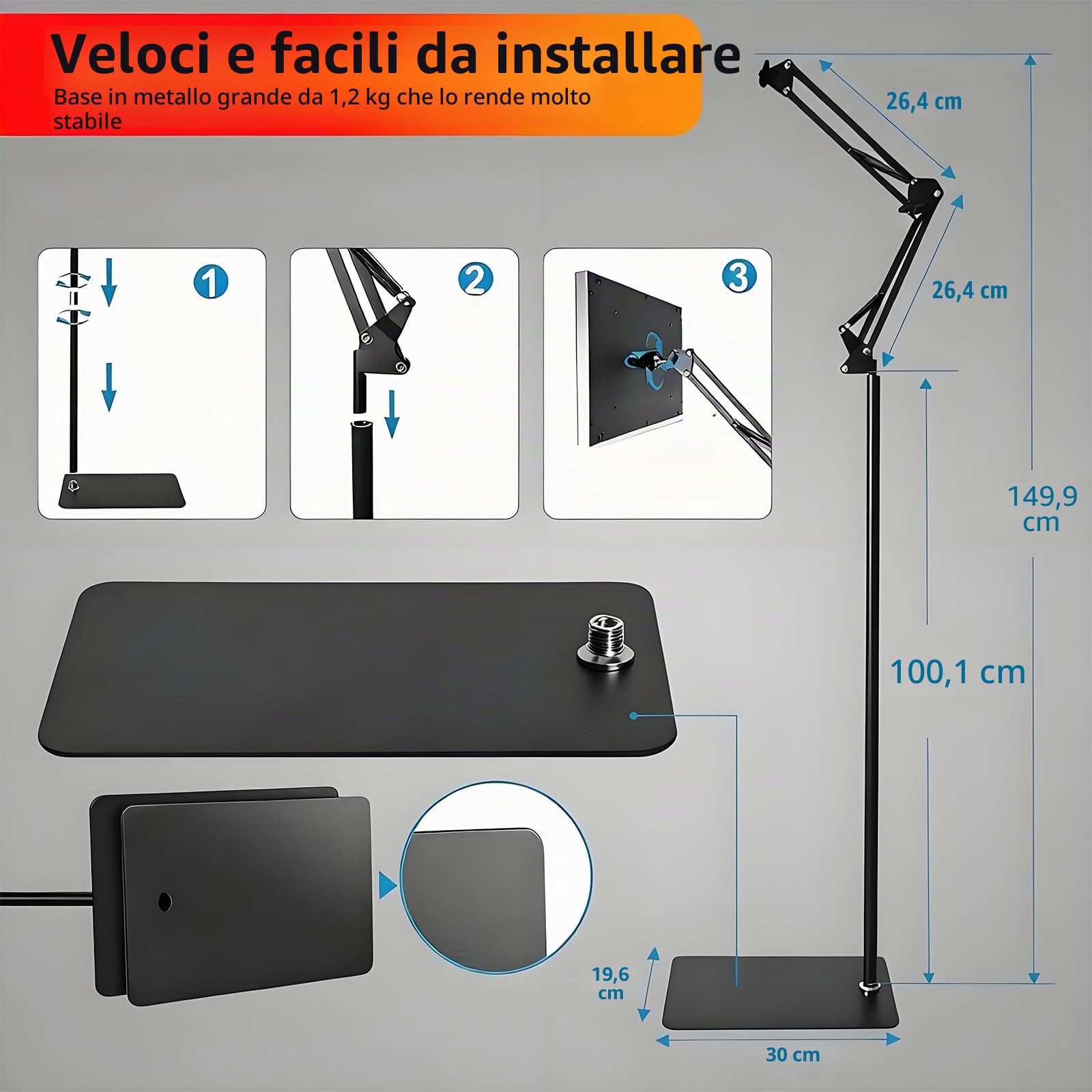 Lampada a luce rossa per la copertura di tutto il corpo, pannello a infrarossi, 225 LED 660nm e 850nm, 31x31 cm, 5 livelli di luminosità e 6 timer, con modalità pulsata a 10Hz (Bianco)