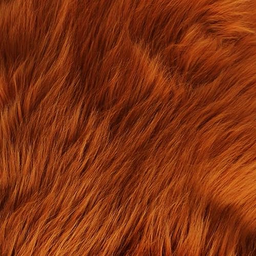 Pelo sintético de pelo largo de lujo para manualidades, costura, cosplay, disfraz, decoraciones60 pulgadas de anchovendido por The Yard (óxido, 58