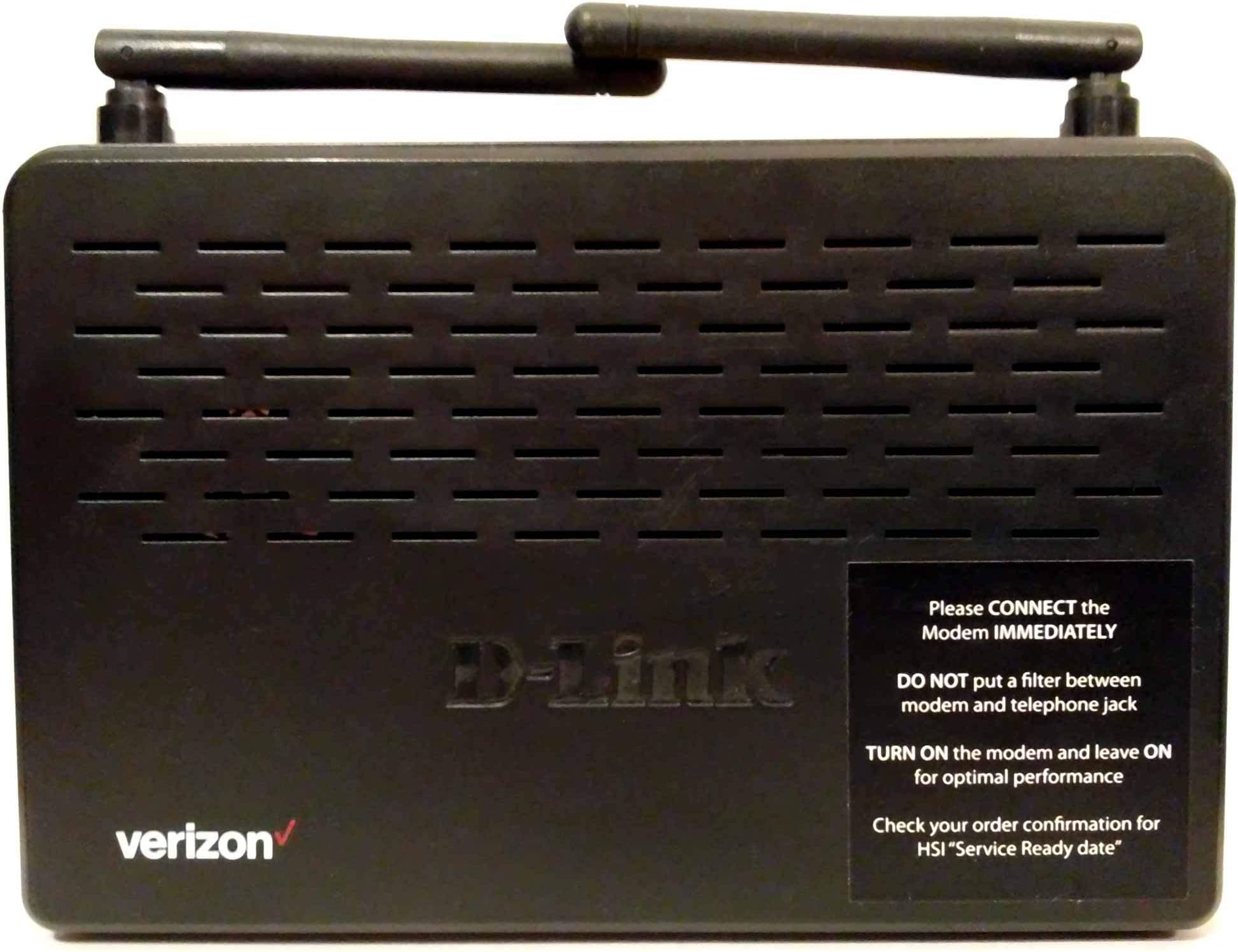 D-Link DSL Wireless N ADSL2+ Modem Router Model DSL-2750B Verizon ver: VZ_1.44