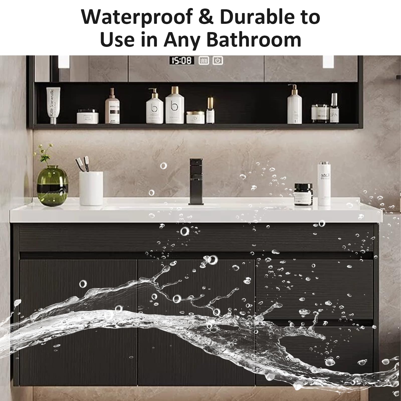 nata17 ‼️9SAM33 Amazon.com: TIZAZO Floating Single Sink Bathroom Vanity