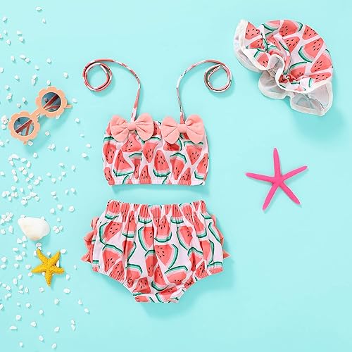 Miniatura 2 de Tiny Cutey Traje de baño de 2 piezas para bebé, traje de baño de 2 piezas, parte superior de bikini, parte inferior de bikini