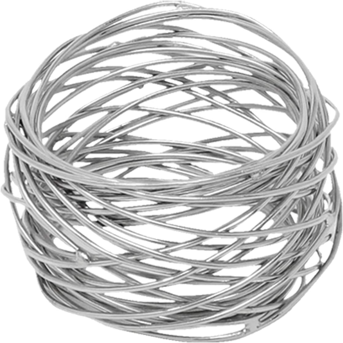 SKAVIJ Napkin Rings Set of 12 for Dinner Parties, Dining Table Decoration Handmade Napkin Holder (Silver) : Home & Kitchen