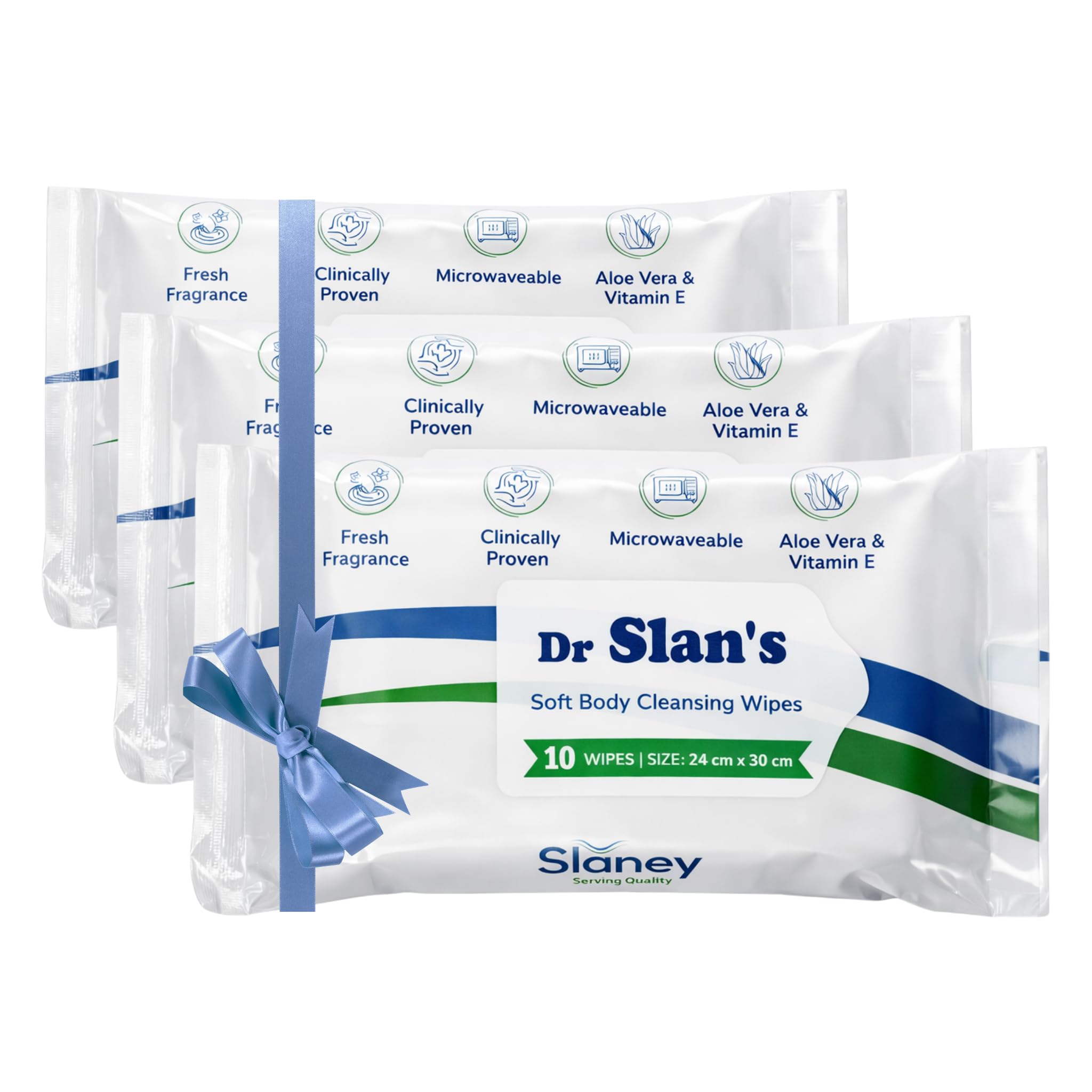 Dr Slan’s Soft Body Cleansing Bed Bath Wipes with Aloe Vera & Vitamin E – 24 x 30 cm Large Size, Pack of 10 | Gentle & Refreshing Skin Care Wipes-image-20
