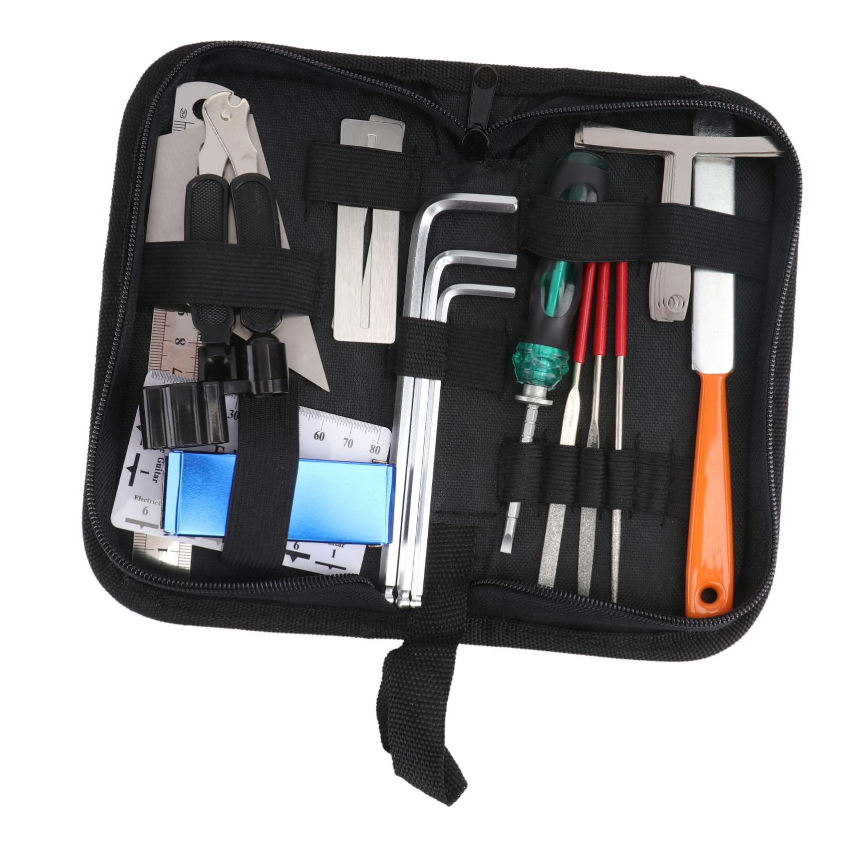Kit de Limpieza y Mantenimiento de Guitarra, Hierro y Goma, Fácil de Transportar, Uso Profesional, para Cuidado de Instrumentos