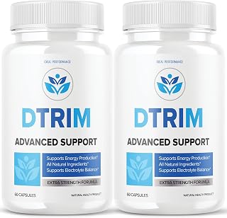 (2 Pack) Dtrim Advanced Support Keto Pills Dtrimadvanced D trim Advance (120 Capsules)