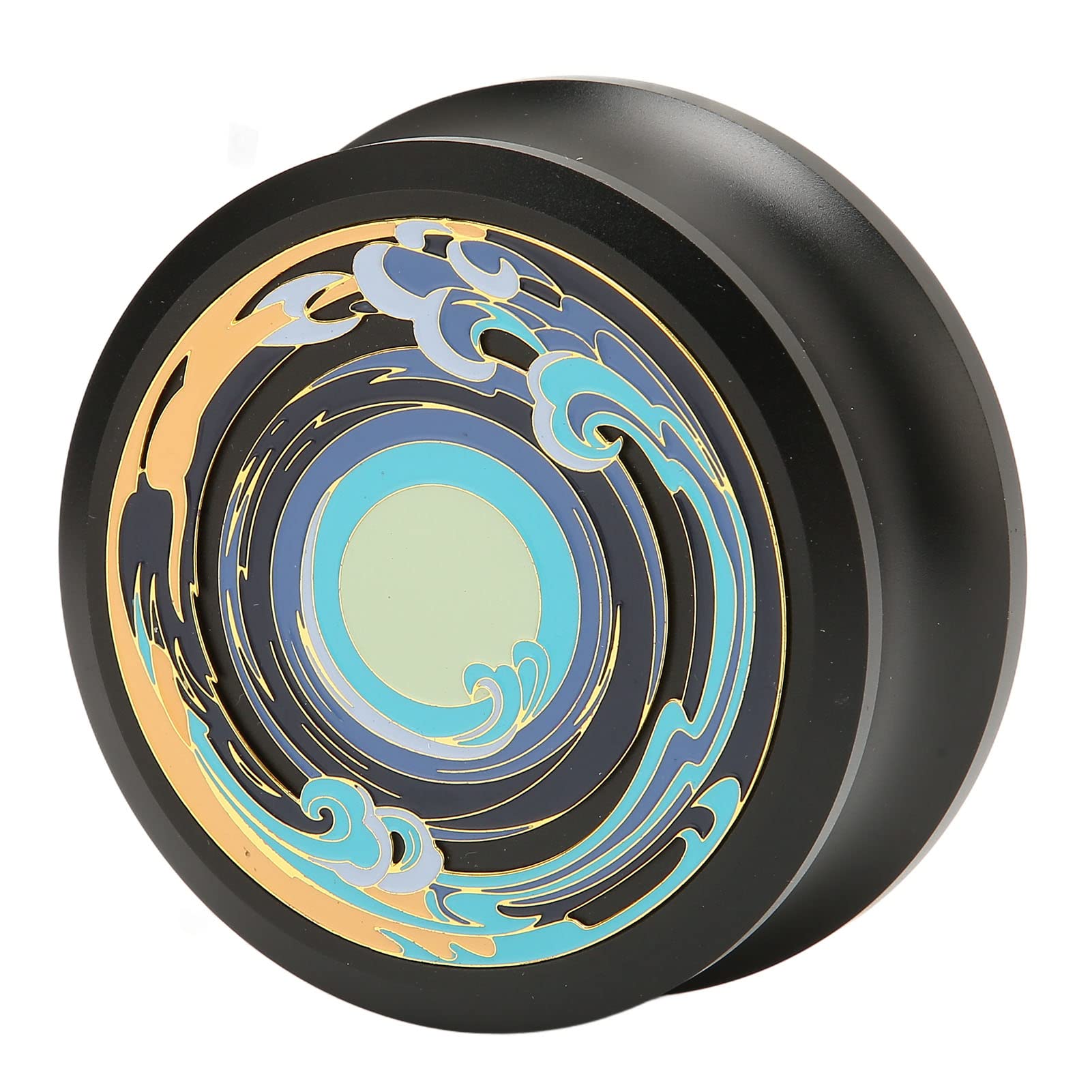 Plattengewicht Klemme Scheibenstabilisierer Plattenspieler Gewichtsklemme 330g Gold mit 2mm Silikon Unterseite für Vibrationsdämpfung Riemen Direktantrieb Phono (BLACK)