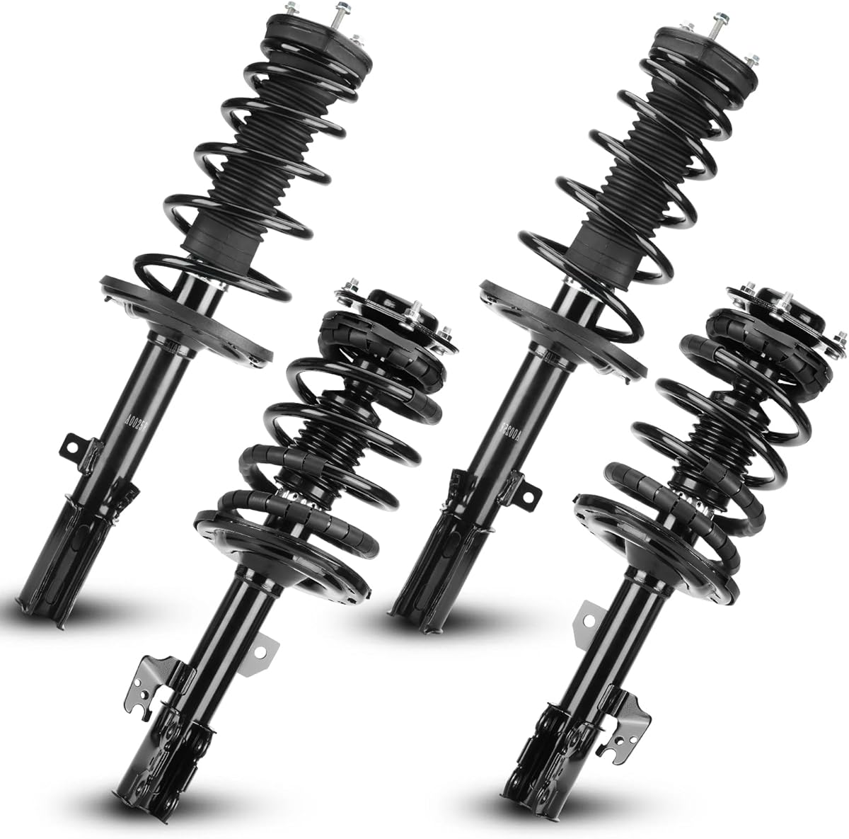 Front Rear Complete Struts Shock Absorber with Coil Spring Fit for Toyota Camry 2007-2011 (Excludes SE Models), Replace 172307 172308 172309 172310 (Set of 4)