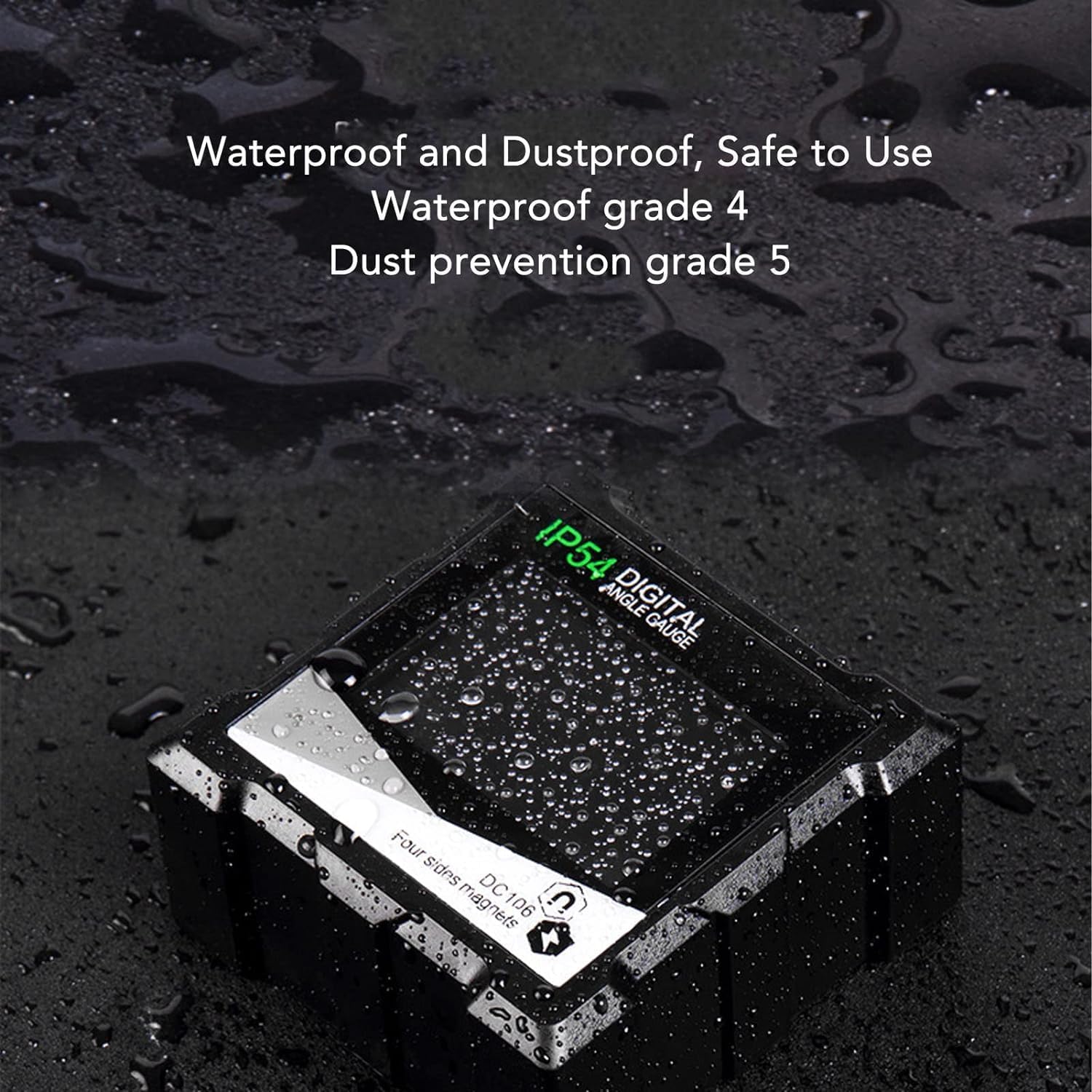 Real Instruments Digital Angle Finder DC106, Magnetic Level Box Angle Measuring Gauge LCD Backlit Display Automatic Shutdown High Accuracy Digital Inclinometer Rust Prevention 4x90 Degree Magnet - Image 3 thumbnail