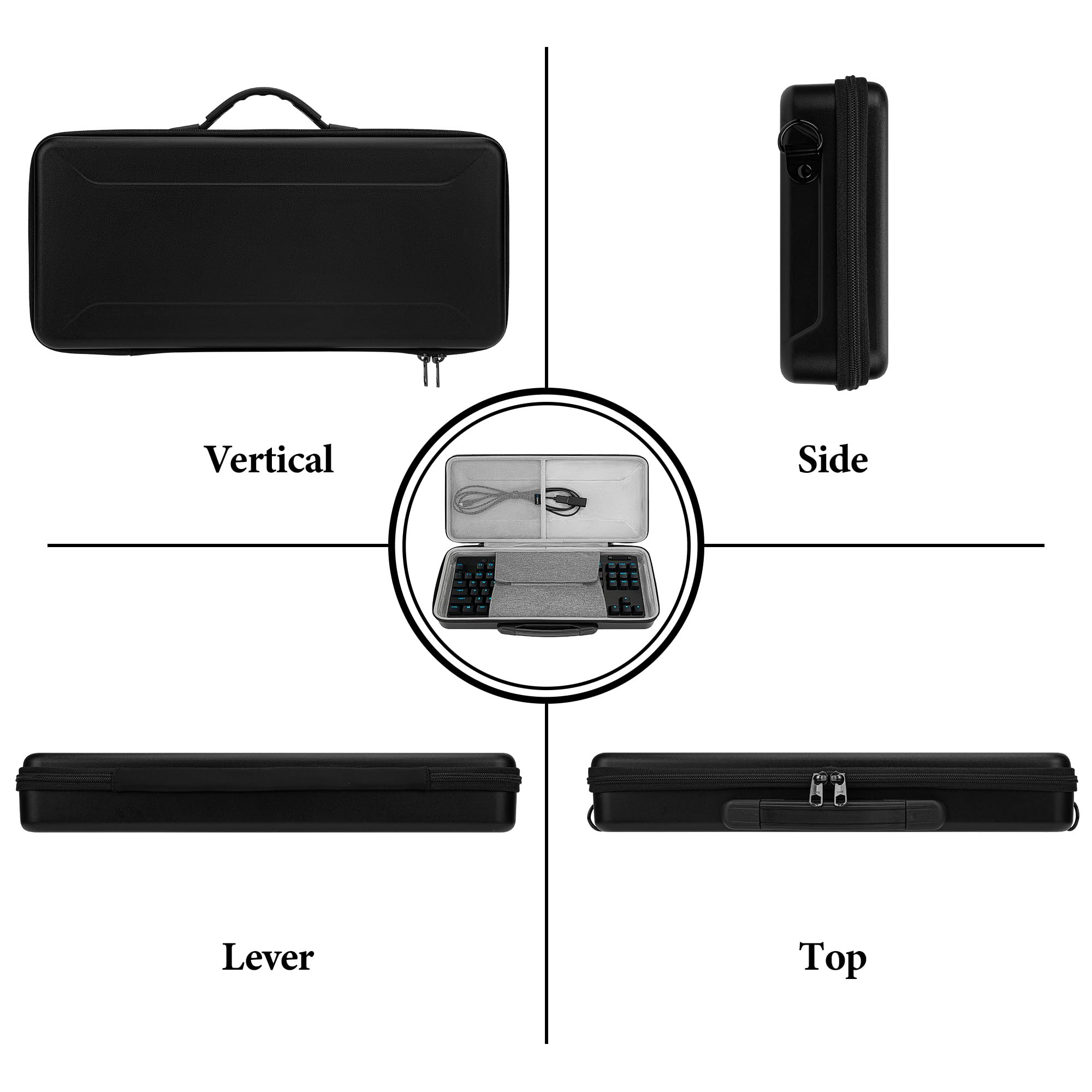 GEEKRIA PRO TKL Keyboard Hard Case, Compatible with SteelSeries Apex Pro TKL, Logitech G515 / G915 TKL/G PRO X - Image 4