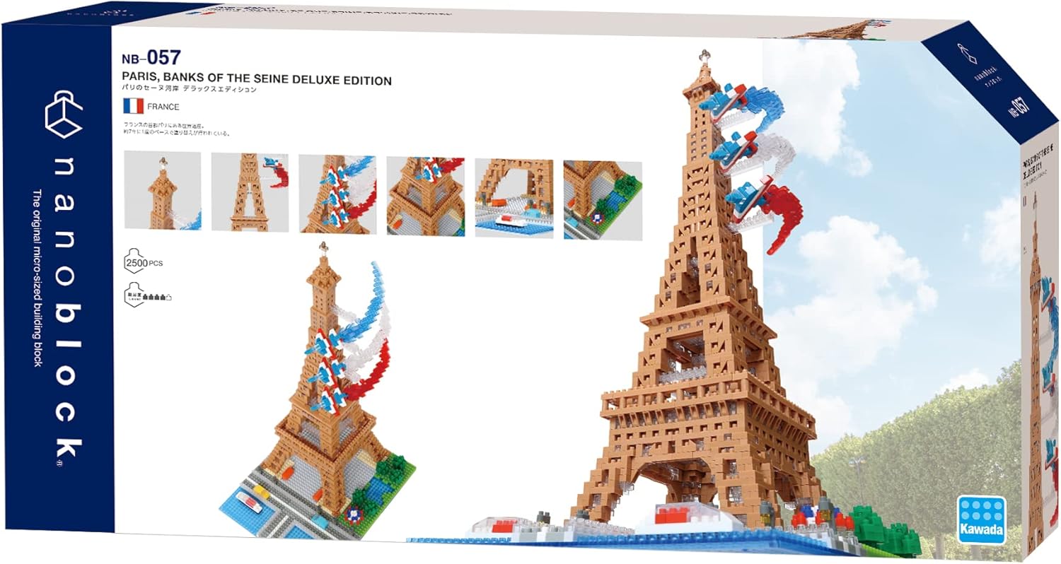 nanoblock Eiffel Tower Deluxe Edition product box