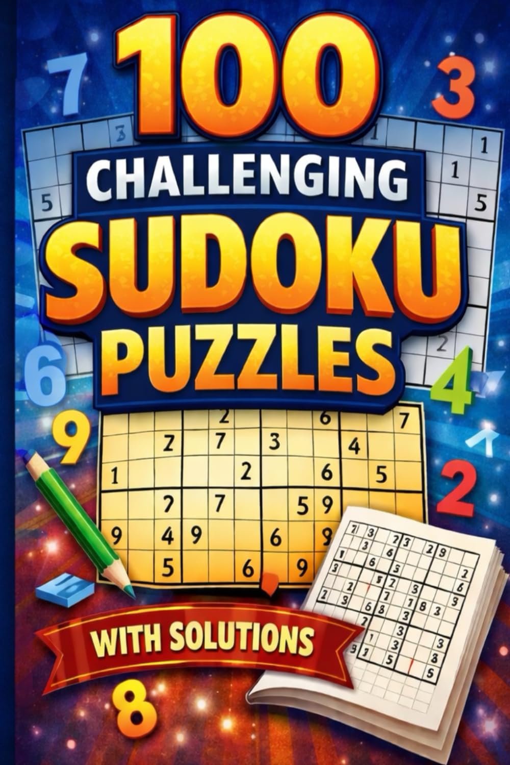 100 Challenging Sudoku Puzzles: Challenging Sudoku — With Solutions