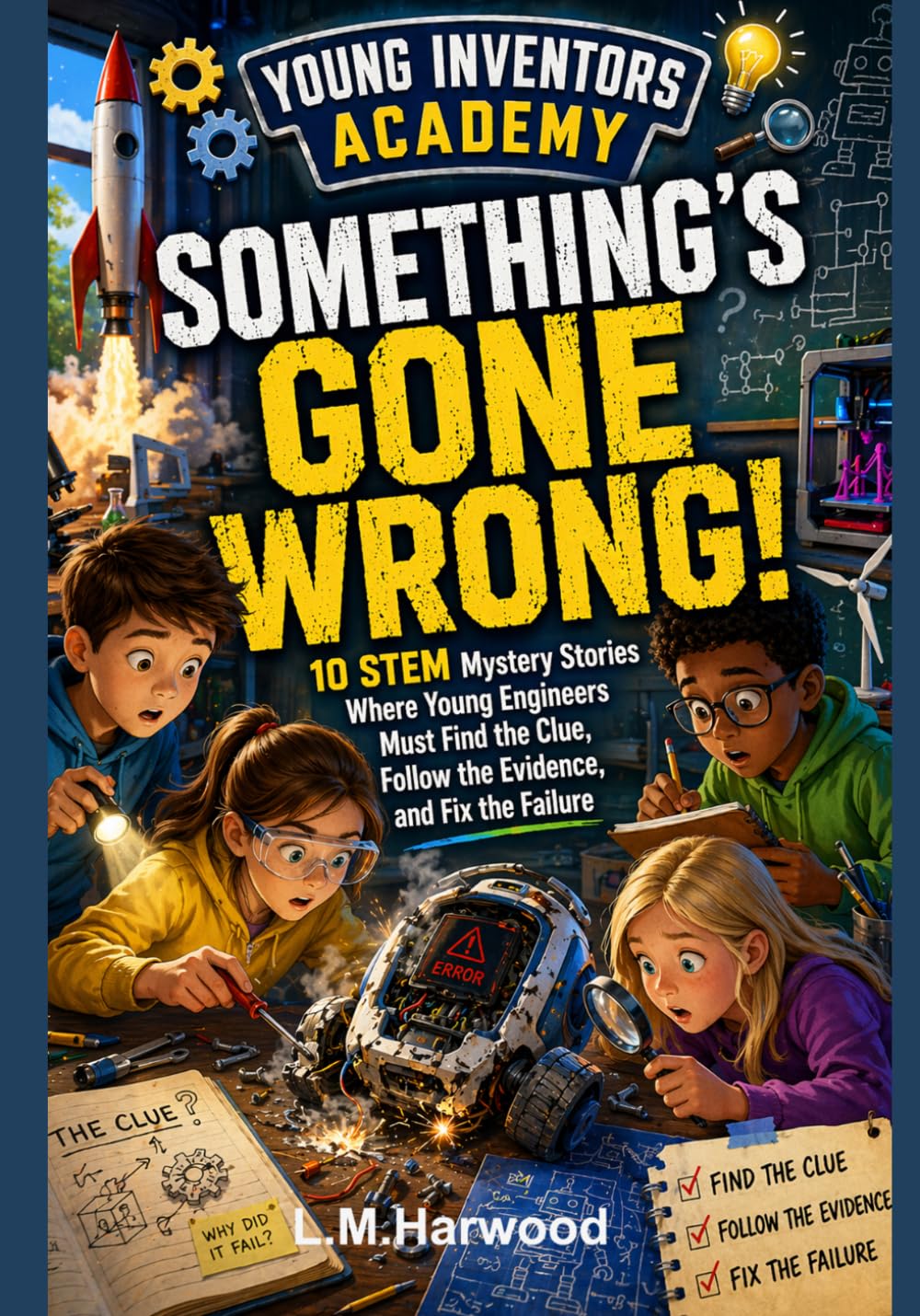 Young Inventors Academy - Something's Gone Wrong: 10 STEM Mystery Stories Where Young Engineers Must Find the Clue, Follow the Evidence, and Fix the Failure