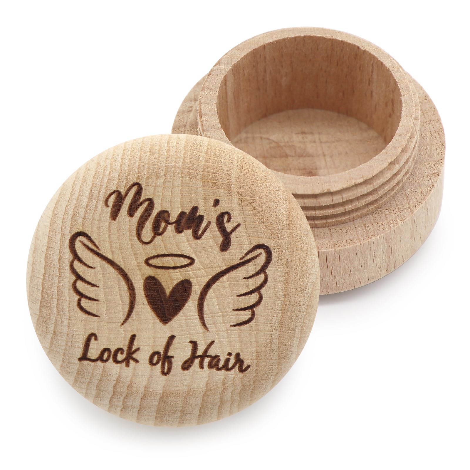 Liannan Custom Lock of Hair Keepsake Box, Personalized Memorial Gift For Loss, Custom 'In Memory Of' Loved One Remembrance Box, Sympathy Bereavement Gift For Mum Dad