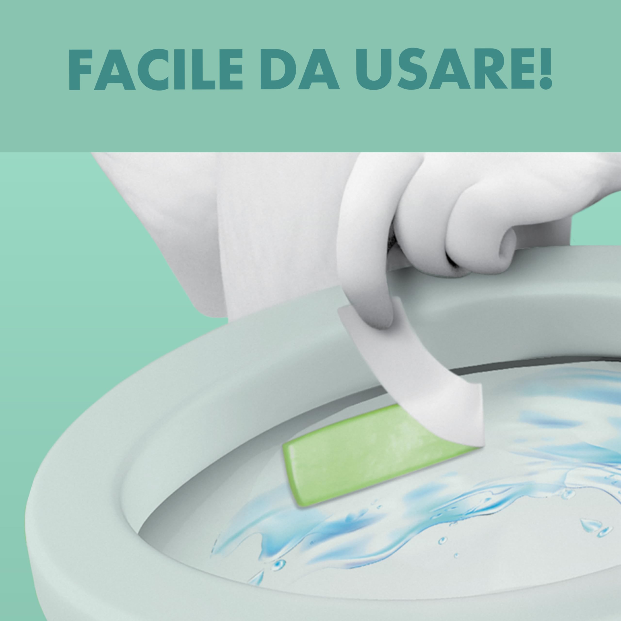 Duck Fresh Stickers - Strisce Adesive Gel Igienizzanti WC, Profumo Lime, Formato Scorta da 10 Confezioni, 30 Strisce