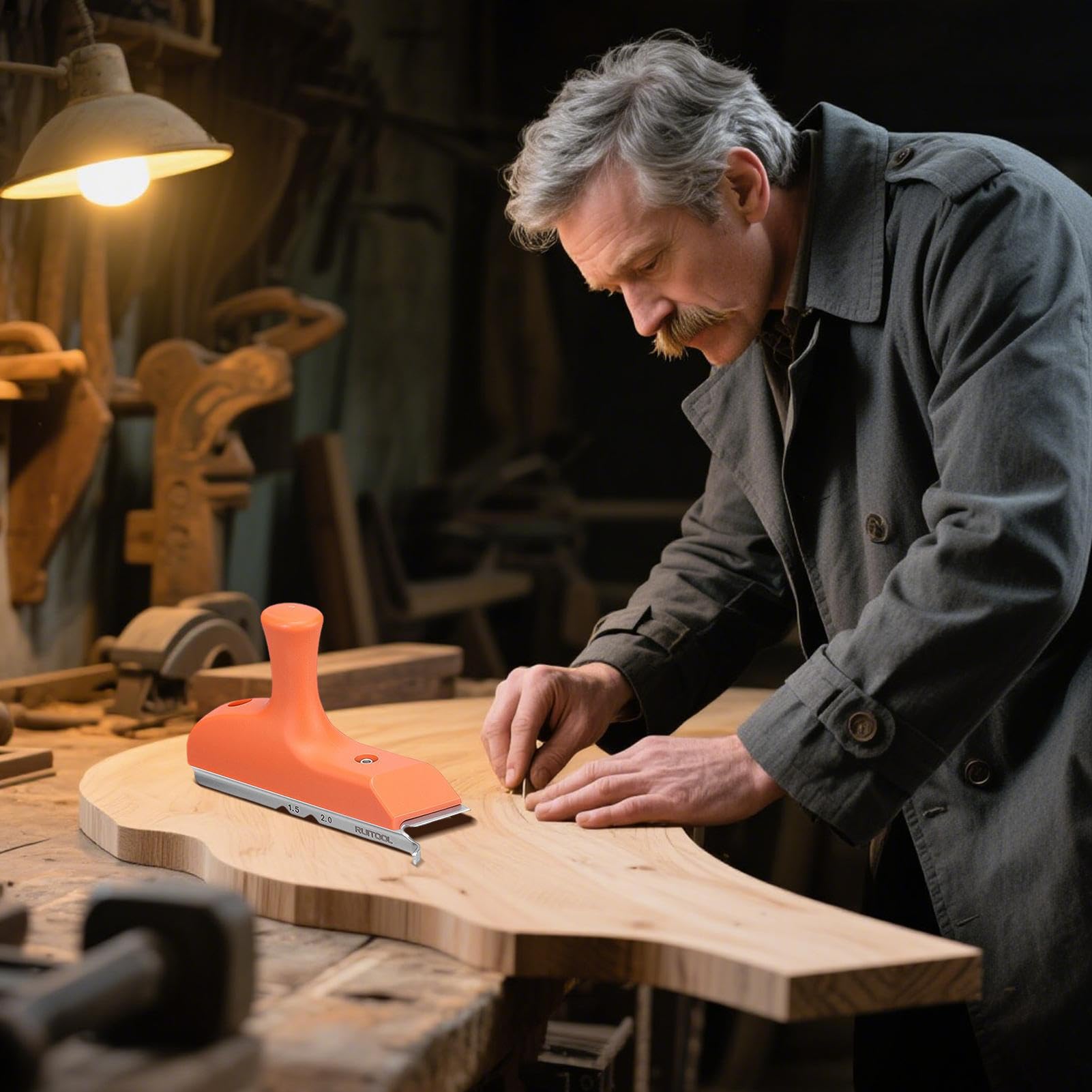 Recortadora de Cantos | Recortador Multifuncional para Madera,Herramienta Ergonómica para Suelos, Armarios, Muebles y Trabajos de Carpintería
